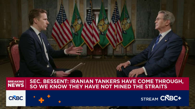 Iran War: U.S. Navy will escort oil tankers through Strait of Hormuz when 'militarily possible,' Bessent tells Sky News