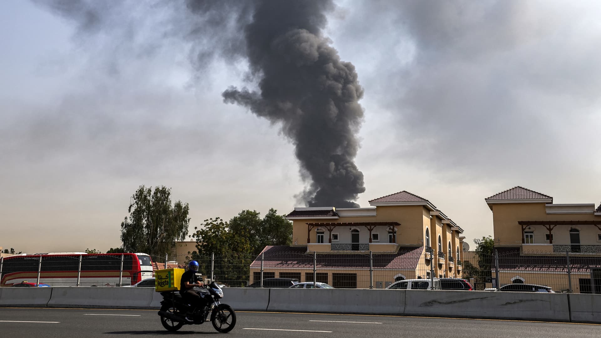 Iran targets UAE energy infrastructure as gas field set ablaze, tanker struck near Strait of Hormuz