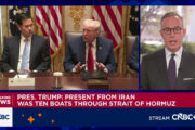 Trump says Iran let 10 oil ships through Strait of Hormuz as 'present' to U.S.