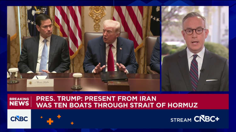 Trump says Iran let 10 oil ships through Strait of Hormuz as 'present' to U.S.