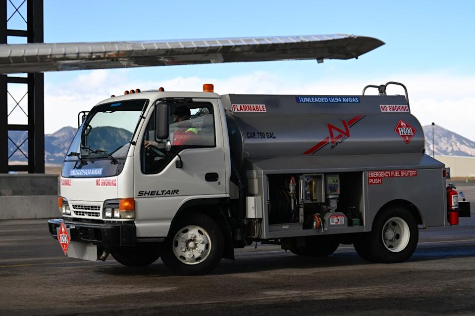 A tanker truck carries aviation fuel, which is skyrocketing in price. MediaNews Group via Getty Images