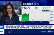 Oracle jumps for a second day, Bloom Energy soars 20% on AI data center power deal