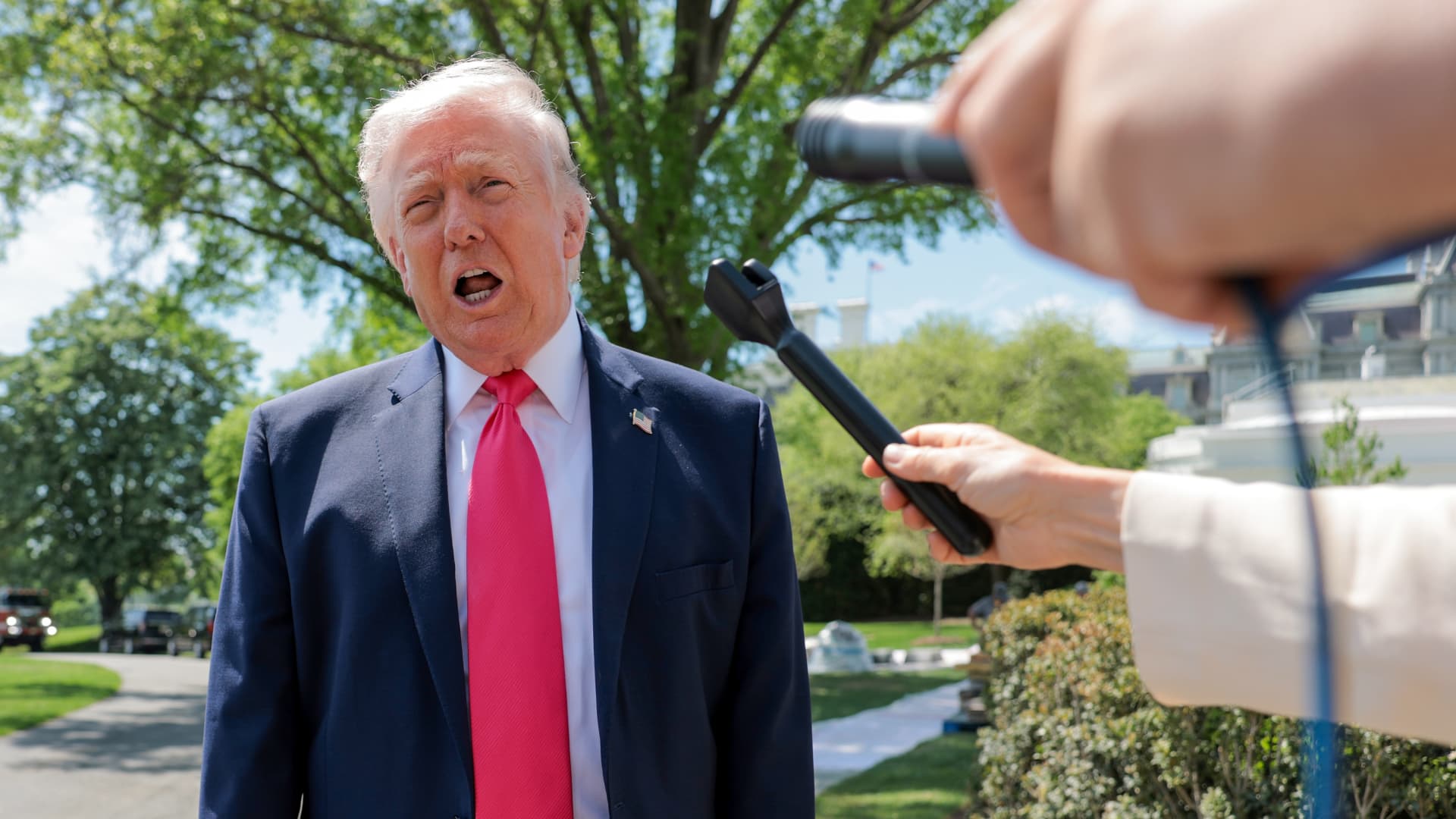 Trump says gas prices 'not very high' as most U.S. voters blame him for price spike