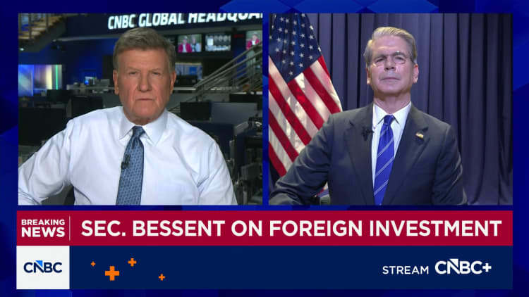 Watch CNBC's full interview with Treasury Secretary Scott Bessent