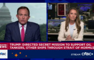 Trump says U.S. secretly moved more than 100 million barrels of oil through Strait of Hormuz