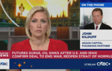 Oil prices fall about 5% as Iran deal is set to open Hormuz Strait