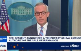 Treasury Department authorizes Iranian oil sales through August