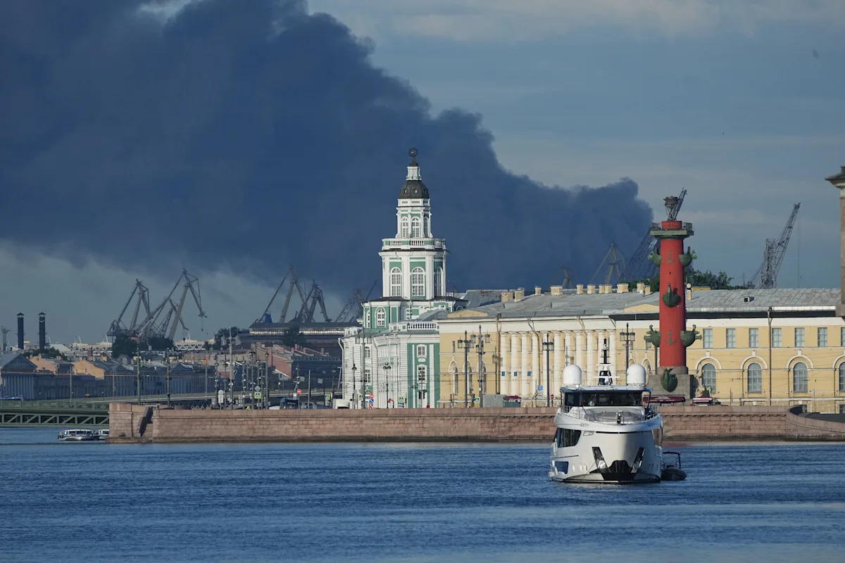 Ukrainian drones hit St. Petersburg oil terminal ahead of 'Russian Davos'