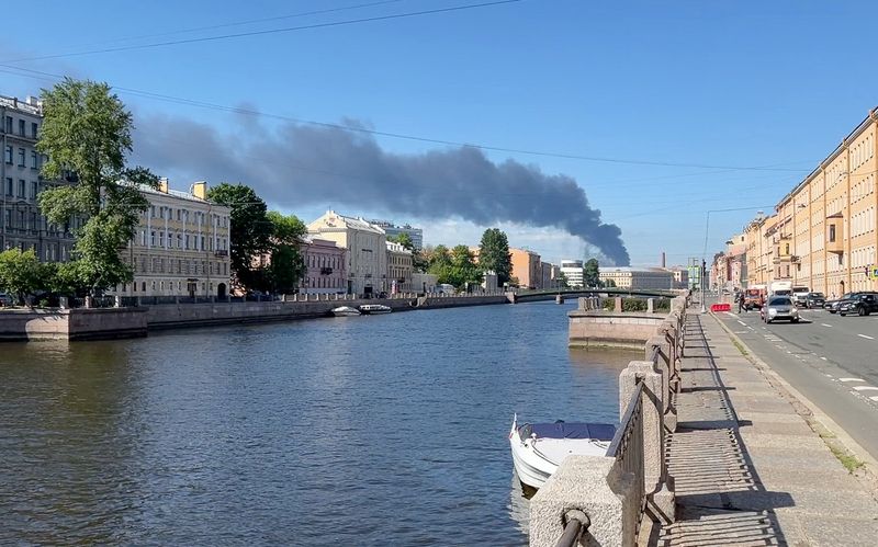 Ukrainian drones strike oil terminal in St Petersburg as Putin's 'Davos' gets under way