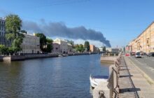 Ukrainian drones strike oil terminal in St Petersburg as Putin's 'Davos' gets under way