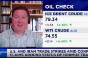 U.S. oil jumps above $75 a barrel after Trump reinstates Strait of Hormuz blockade on Iranian ships