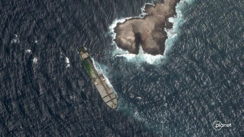 Oil spill from shadow fleet tanker spreading off Oman, satellite images show
