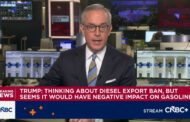 Trump 'thinking about' diesel export ban, but says it could have 'negative impact' on gasoline